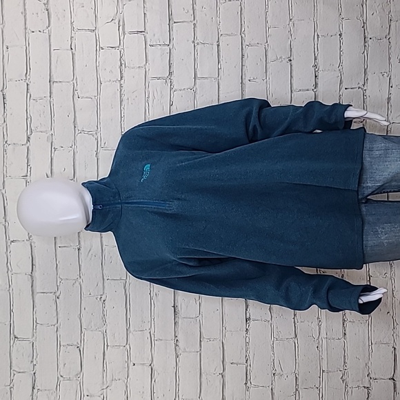 The North Face Men's Lightweight LS Microfleece Quarter Zip Pullover Blue